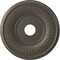 Ekena Millwork Berkshire PVC Medallion (Canopies up to 8 3/8"), 19"OD x 3 1/2"ID x 1"P, Metallic Weathered Steel CMP19BEDST - alternate 1